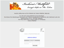 Tablet Screenshot of imkerei-mattfeld.de